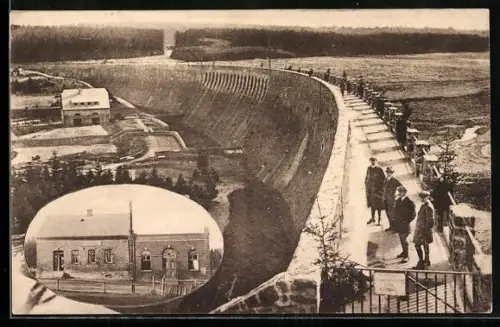 AK Muldenberg, Talsperre mit Gasthof Günnel