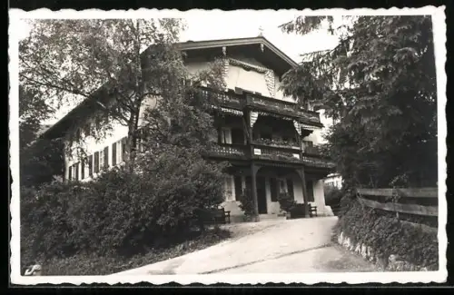 Foto-AK Tegernsee, Hotel Villa Elisabeth in der Prinz-Karl-Allee
