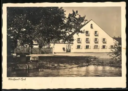 AK München-Obermenzing, Blick auf das Gasthaus Weichand-Hof