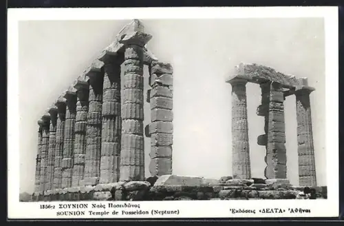 AK Athènes, Sounion, Temple de Posseidon