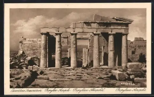 AK Athen, Propyläen-Akropolis