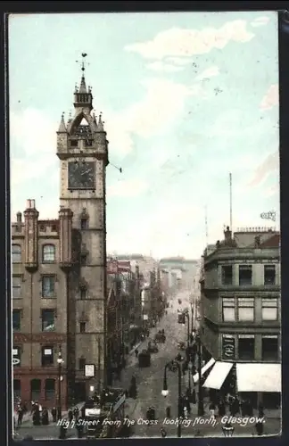 AK Glasgow, High Street from The Cross, looking North