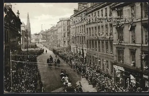 AK Glasgow, Opening the Scottish National Exhibition, May 1911