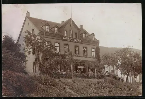Fotografie unbekannter Fotograf, Ansicht Alken, Blick zum Gasthof zur Post