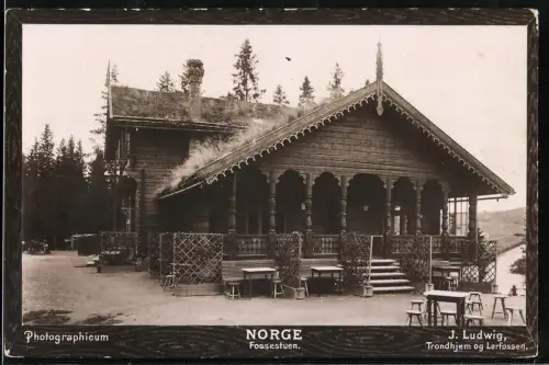 Fotografie J. Ludwig, Trondheim, Ansicht Trondhjem, das Fossestuen Hotel