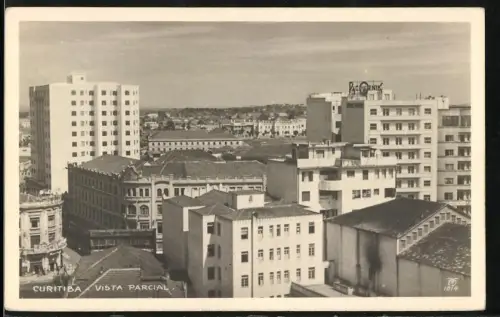 Fotografie Ansicht Curitiba, Blick über die Dächer der Stadt