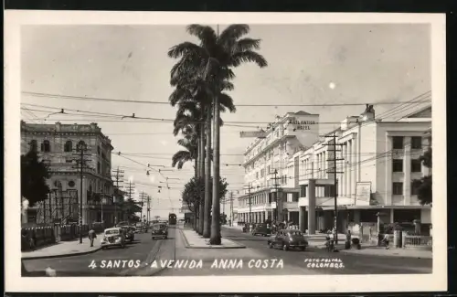 Fotografie Ansicht Santos, Blick in dei Avenida Anna Costa