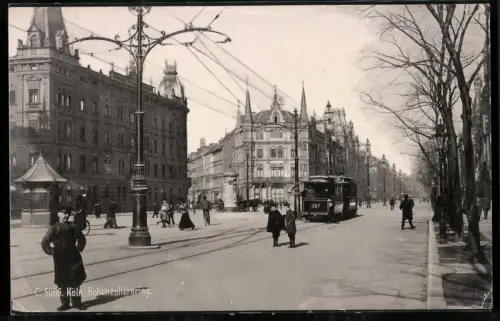 Fotografie Ansicht Köln / Rh., Strassenbahn im Hohenzollernring