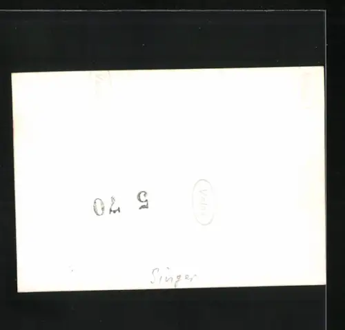 Fotografie Auto Singer mit Kennzeichen KV 9089