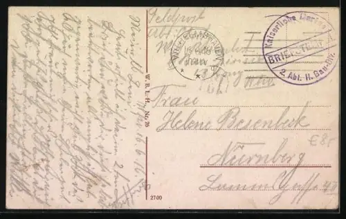 AK Kommandobrücke des Kriegsschiffes S.M.S. Seydlitz