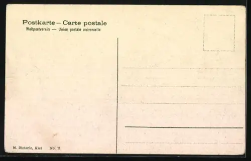 AK Grosser Kreuzer SMS Hertha vor Küste, Kriegsschiff