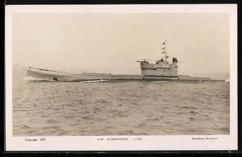 AK British submarine L 56 underway, U-Boot