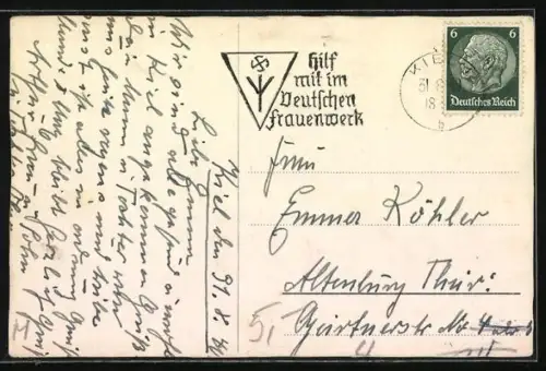 AK Schlachtschiff der Kriegsmarine in der Kieler Förde vor dem Ehrenmal