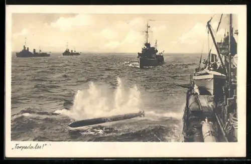 AK Torpedo-los!, Torpedoboot-Zerstörer im Manöver