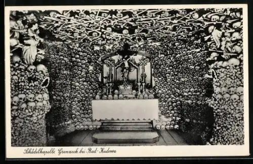 AK Bad Kudowa, Schädelkapelle Grenzeck