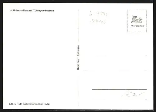 AK Tübingen-Lustnau, Ortsansichten, Kirche, Wohnsiedlungen