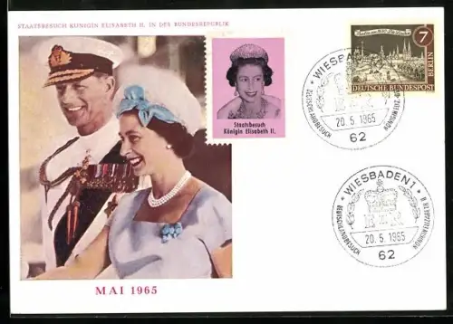 Maximum-AK Staatsbesuch Königin Elisabeth II. in der Bundesrepublik, Mai 1965