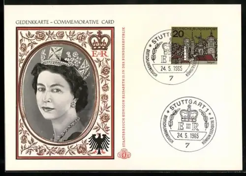 AK Königin Elizabeth von England, Deutschlandbesuch 1965