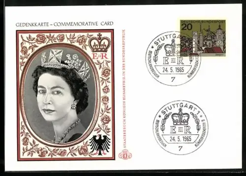 AK Königin Elizabeth von England, Deutschlandbesuch 1965