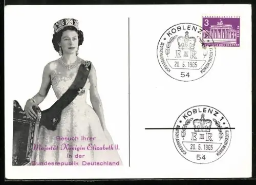 AK Besuch Ihrer Majestät Elizabeth II. in der Bundesrepublik Deutschland