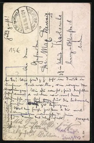 AK Soldat in Uniform mit Frau und Kind, Soldatenliebe