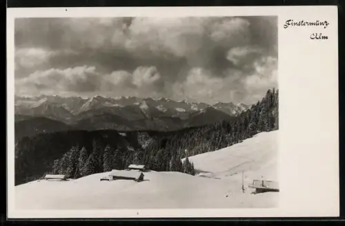 AK Finstermünz-Alm, Panorama im Schnee