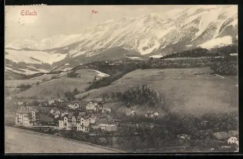 AK Edlach, Teilansicht mit Rax