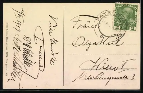 AK Edlach, Teilansicht mit Rax