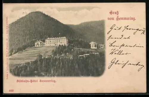 AK Semmering, Südbahn-Hôtel