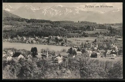AK Velden am Wörthersee, Teilansicht