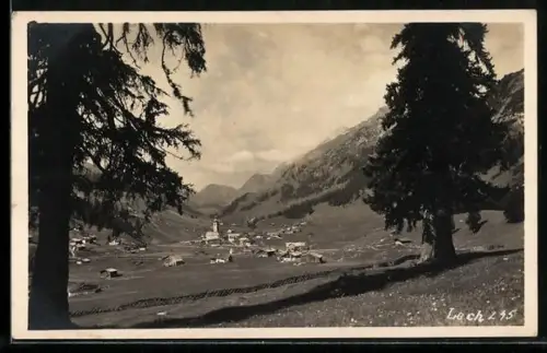 AK Lech, Panorama mit Kirche