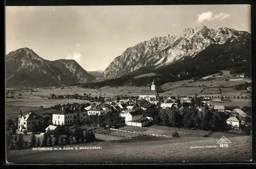 AK Gröbming, Teilansicht m. d. Kamm u. Stoderzinken