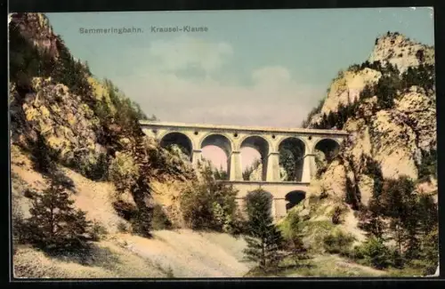 AK Semmering /Semmeringbahn, Krausel-Klause