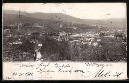 AK Weidlingau /N.-Oe., Helgoland, Teilansicht