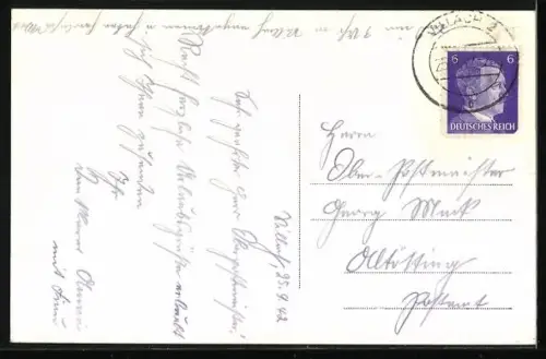 AK Bad Villach, Kuranstalt mit Karawanken