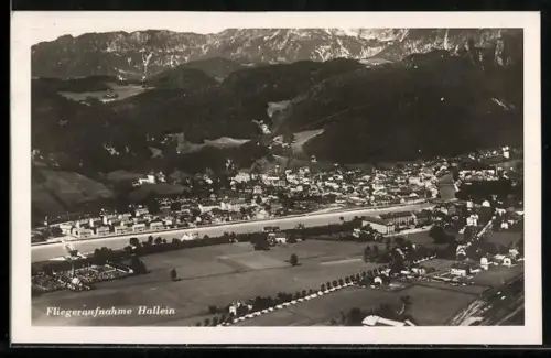 AK Hallein, Teilansicht, Fliegeraufnahme