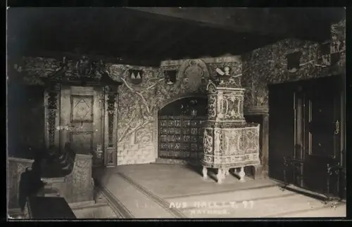 AK Hall i. T., Rathaus, Innenansicht