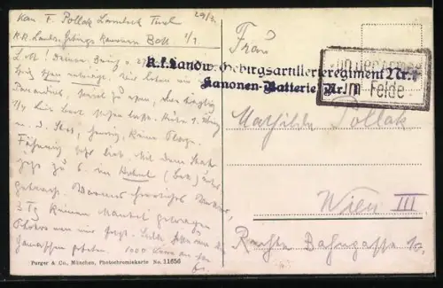 AK Landeck i. Tirol, Innpartie mit Silberspitze