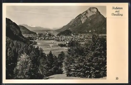 AK Kufstein, Ortsansicht mit Pendling