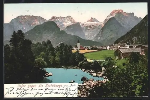 AK Lofer, Flussufer und Steinberge