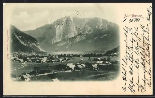 AK Alt-Aussee, Panorama mit Gebirgsblick