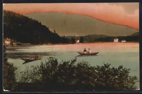 AK Mariazell, Erlaufsee mit Ruderbooten