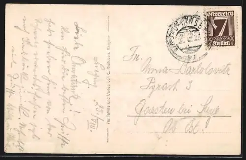 AK Bregenz a. B., Panorama mit See und Kirche