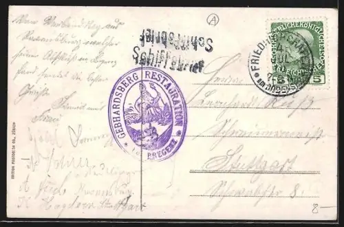 AK Bregenz, Panorama vom Gebhardsberg