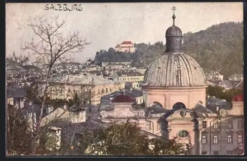 AK Salzburg, Blick vom Nonnberg