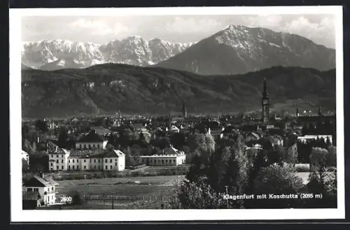 AK Klagenfurt, Panorama mit Koschutta