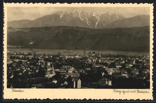 AK Klagenfurt /Kärnten, Stadtpanorama mit Hochobir
