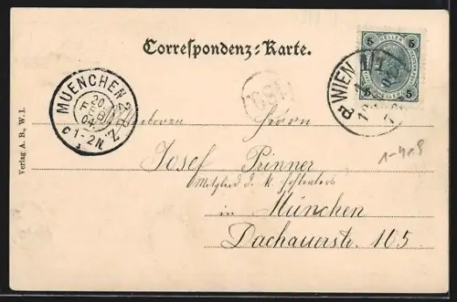 AK Wien Am Hof, Platz mit Reiterstandbild