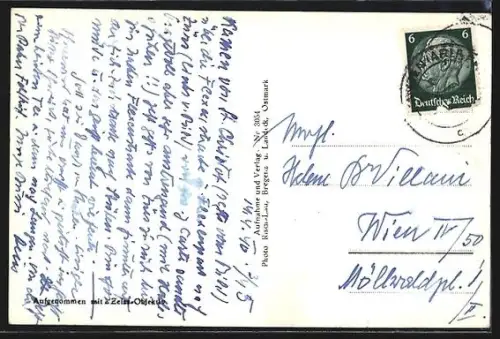 AK Stuben am Arlberg, Panorama mit Arlberg-Flexenstrasse