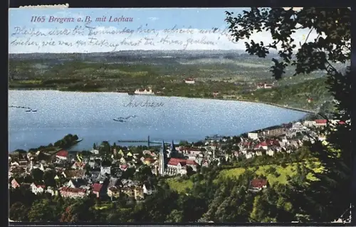 AK Bregenz a. B., Panorama mit Lochau